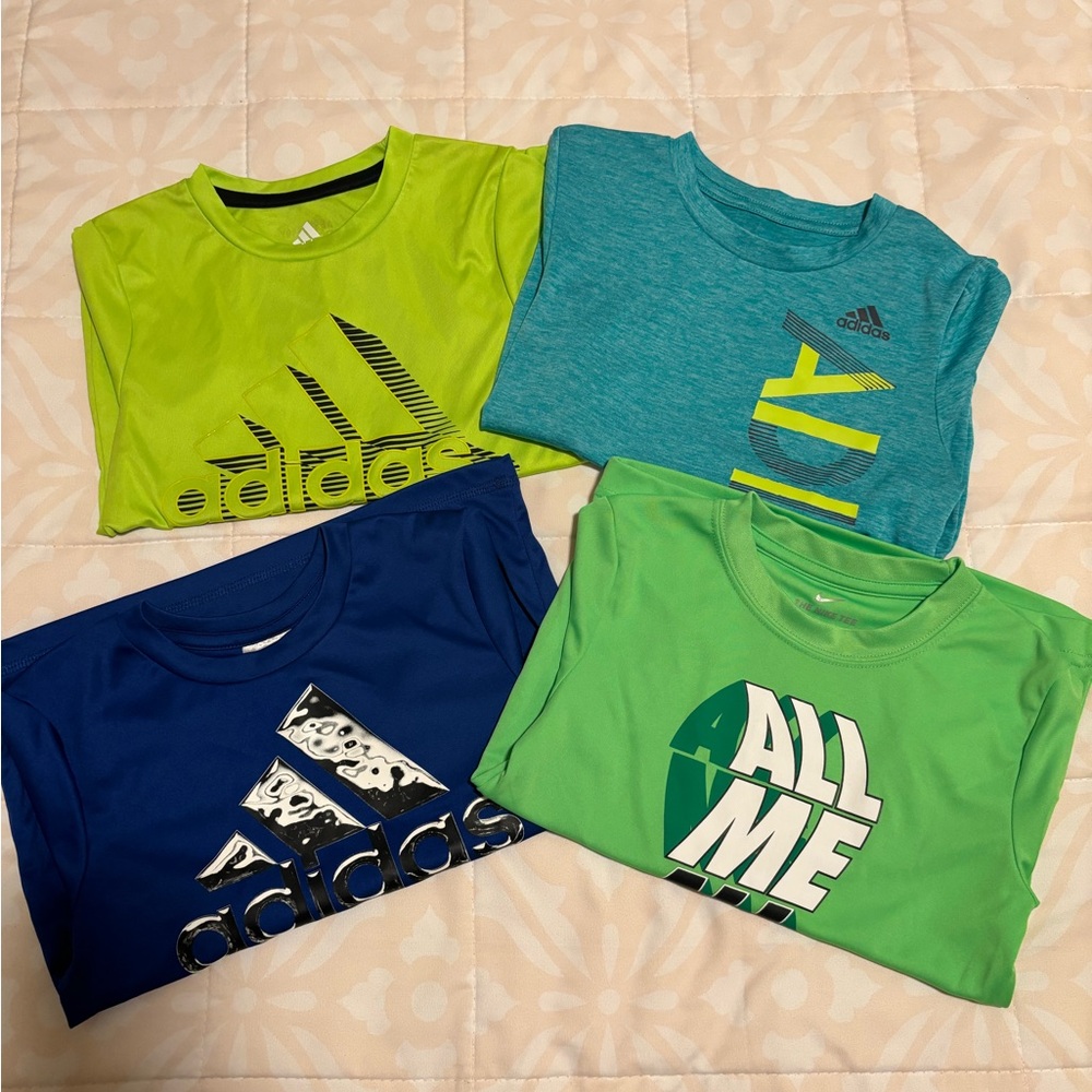 Adidas Kids' Short Sleeve Active Tees- set of 4